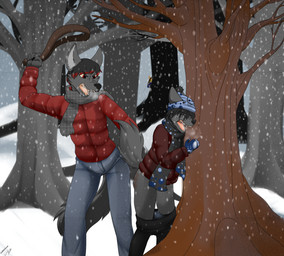 angry anthro being_watched belt belting bent_over bodily_fluids butt_slap cold corporal_punishment crying duo_focus female forest forest_background group humiliation looking_at_another male nature nature_background plant punishment slap snow snowing spank_marks spanking steam steam_from_mouth tears tree trio young young_male lobadelaluna karla_(lobadelaluna) canid canine canis mammal wolf hi_res story story_in_description father_(lore) father_and_child_(lore) father_and_son_(lore) parent_(lore) parent_and_child_(lore) parent_and_son_(lore) son_(lore)
