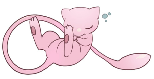 ambiguous_gender bubble eyes_closed feet feral floating hindpaw long_tail mouth_closed paws pink_body pink_feet pink_hand pink_hands pink_tail simple_background sleeping small_hands solo tail white_background yakiniku628 nintendo pokemon generation_1_pokemon legendary_pokemon mew_(pokemon) pokemon_(species) full-length_portrait portrait
