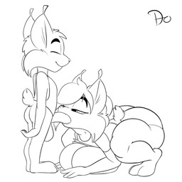 4_fingers all_fours anthro anthro_on_anthro balls bent_arm bent_leg big_balls big_butt big_ears big_pupils biped bottomless bottomless_anthro bottomless_male butt cheek_tuft closed_smile clothed clothing curved_eyebrows dark_eyebrows duo extended_arm eyebrows eyelashes eyes_closed eyes_mostly_closed facial_tuft fangs fellatio female fingers fur fur_tuft genitals head_tuft huge_butt humanoid_hands intraspecies iris looking_at_another looking_at_partner looking_pleasured male male/female mascot mostly_nude mostly_nude_anthro mostly_nude_female mouth_closed narrowed_eyes oral oral_penetration penetration penile penile_penetration penis penis_in_mouth plantigrade pointy_ears prick_ears pupils raised_clothing raised_heel raised_topwear sex shirt shirt_only short_tail smile snout standing straight_legs tail tank_top tank_top_only teeth thick_eyebrows thick_thighs three-quarter_view topwear topwear_only tuft zokva puleva maxi_(puleva) puleva_lynx_girl felid feline lynx mammal 1:1 2024 black_and_white digital_drawing_(artwork) digital_media_(artwork) monochrome signature