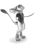 2023 4:5 4_ears 4_toes adeer anthro arms_tied avali avian biped bound claws clothed clothing collar dewclaw digitigrade ears_down feathers feet front_view glistening glistening_clothing glistening_skinsuit hair hands_behind_back hi_res latex latex_clothing latex_skinsuit leash legs_tied leotard looking_at_viewer male multi_ear navel_outline pecs pivoted_ears scuted_feet scutes skinsuit solo standing tail tail_fan three-quarter_view tight_clothing toe_claws toes