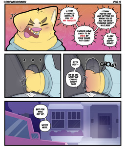 age_difference anthro balls becoming_erect belly big_balls big_bulge big_penis blush bodily_fluids bulge bulge_in_face car clothing daddy_kink dialogue dirty_talk dominant dominant_anthro dominant_male driving duo embarrassed erection erection_under_clothing facial_piercing fur genital_fluids genitals heart_symbol high-angle_view inside_car inside_vehicle larger_dom male male/male mature_anthro mature_male musk nose_piercing nose_ring older_male onomatopoeia overweight overweight_anthro overweight_male penis piercing precum ring_piercing sitting size_difference sound_effects speech_bubble student teacher teacher_and_student text tuft vehicle white_body white_fur yellow_body yellow_fur crunchychip mr_arthur_(crunchychip) zach_(crunchychip) bear canid canine canis domestic_dog mammal polar_bear shiba_inu spitz ursine absurd_res comic english_text hi_res