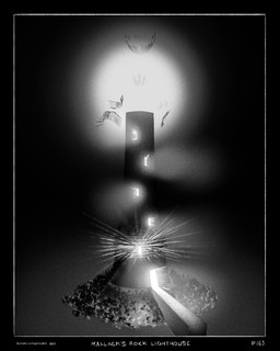 ball_of_light black_background border destruction glowing imminent_explosion lighthouse night pier railing rock simple_background zero_pictured sharkinthepark 2025 4:5 absurd_res comic greyscale hi_res monochrome
