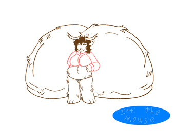 animal_genitalia anthro balls belly big_balls big_belly big_breasts bottomless bottomless_anthro bottomless_gynomorph bottomless_intersex breasts brown_body brown_fur clothed clothing eyes_closed fluffy fluffy_balls fur genitals gynomorph hair horn huge_balls hyper hyper_balls hyper_genitalia intersex messy_hair red_clothing red_sweater red_topwear sheath simple_background solo sweater topwear white_background ittithemouse donner saint_donner_(ittithemouse) deer mammal new_world_deer reindeer 4:3 line_art