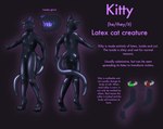 anthro eyeless felid feline glowing goo_body hi_res latex living_latex male malleable mammal model_sheet solo