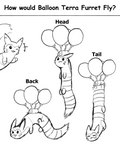 4:5 absurd_res balloon english_text furret generation_2_pokemon hi_res inflatable mammal monochrome mustelid nintendo pokemon pokemon_(species) resachii sketch text