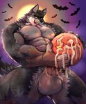 2024 abs ambient_bat anthro anthro_focus areola arm_hair balls barazoku bat biceps big_balls big_muscles big_penis bodily_fluids body_hair canid canine canis chest_hair claws cum cum_in_pumpkin cum_in_sex_toy cum_on_balls cum_on_food cum_on_hand cum_on_penis cum_on_pumpkin cum_on_self ejaculation erection eyebrows food food_fetish food_play fruit full_moon fur genital_fluids genitals glans hairy halloween hi_res holidays huge_balls huge_muscles huge_penis humanoid_genitalia humanoid_penis improvised_sex_toy jack-o'-lantern leg_hair looking_pleasured low-angle_view male mammal masturbation moon muscular muscular_anthro muscular_male mythological_canine mythological_creature mythology night nipples nude open_mouth open_smile orgasm outside pecs penetrable_sex_toy penile penile_masturbation penis penis_base plant pumpkin pumpkin_masturbation sex_toy sir_arion smile solo solo_focus standing teeth tongue tongue_out tuft were werecanid werecanine werewolf wolf yellow_sclera