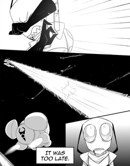 battle clothed clothing male not_furry open_mouth pak solo space spacecraft text topwear vehicle voot_runner inimoose invader_zim nickelodeon zim_(invader_zim) alien alien_humanoid humanoid irken comic digital_media_(artwork) english_text hi_res monochrome