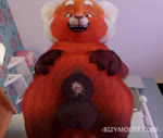 animal_genitalia anthro balls crossgender ftm_crossgender genitals intersex looking_at_viewer male sheath smegma smile solo young young_anthro bizymouse disney pixar turning_red meilin_lee_(turning_red) ailurid mammal red_panda 2023 3d_(artwork) 3d_animation animated digital_media_(artwork) loop no_sound short_playtime webm