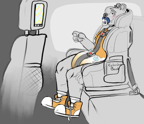 4_fingers ageplay ambiguous_gender anthro blush bodily_fluids car_seat claws clothed clothing diaper drooling feces fingers footwear genital_fluids hypnosis infantilism mind_control object_in_mouth orange_clothing pacifier pacifier_in_mouth ringed_eyes roleplay saliva scatplay shoes sitting smile sneakers socks soiled_diaper soiling solo text topwear unclean_diaper urine used_diaper wearing_diaper wet_diaper wetting bottlebear manor_(bottlebear) bear mammal 2021 digital_drawing_(artwork) digital_media_(artwork) english_text hi_res
