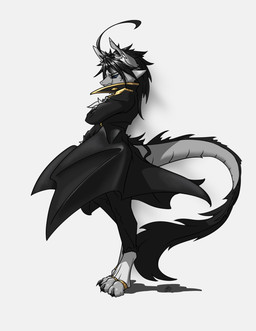 anthro black_hair blue_eyes fur grey_body grey_fur hair male nails solo tail adetuddymax mythology adetuddymax_(adetuddymax) dragon mythological_creature mythological_scalie scalie hi_res