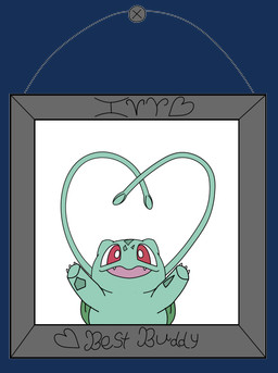 ambiguous_gender feral green_body markings red_eyes smile solo pastelpaints nintendo pokemon bulbasaur generation_1_pokemon pokemon_(species) 2019 alpha_channel digital_drawing_(artwork) digital_media_(artwork) hi_res