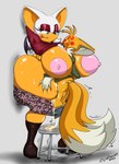 2023 2_tails age_difference anthro areola balls bat bat_wings big_breasts big_butt big_penis bodily_fluids body_between_breasts breasts butt canid canine clothing conditional_dnp cosplay cum cum_inside digital_media_(artwork) digitaldomain123 duo eyelashes eyeshadow female footwear fox genital_fluids genitals green_eyes hair half-closed_eyes hi_res huge_breasts huge_butt huge_penis james_sunderland_(silent_hill) kiss_mark konami larger_female lipstick lipstick_on_face makeup male male/female mammal maria_(silent_hill) membrane_(anatomy) membranous_wings miles_prower multi_tail narrowed_eyes nipples older_female penis red_eyeshadow red_lipstick rouge_the_bat sega sex short_hair silent_hill simple_background size_difference smaller_male sonic_the_hedgehog_(series) tail white_background white_hair wings younger_male