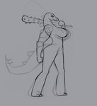 amazon anthro big_breasts breasts cudgel female huge_breasts mace melee_weapon non-mammal_breasts nude scales solo weapon wraps digitalkaiju dinozon_fury breccia dinosaur ornithischian prehistoric_species reptile scalie stegosaurian stegosaurus thyreophoran guide_lines hi_res sketch