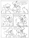 anthro big_breasts black_and_white breasts canid canine comic dialogue duo dutch_(artist) english_text female fox latna_(dutch) mammal misty_(dutch) misty_the_mouse monochrome mouse murid murine pen_(artwork) rodent tail text traditional_media_(artwork)