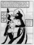 1998 anthro black_and_white comic english_text female james_m_hardiman mammal mephitid monochrome nicole_(jmh) onyx_(jmh) skunk text traditional_media_(artwork)