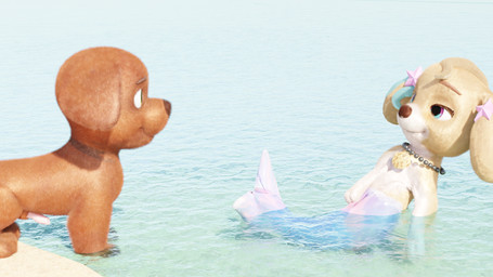 animal_genitalia animal_penis canine_genitalia canine_penis duo erection female feral fin fur genital_slit genitals knot male male/female nude outside partially_submerged penis presenting presenting_slit presenting_vulva sea smile split_form tail vulva water young pawago paw_patrol coral_(paw_patrol) zuma_(paw_patrol) aquatic bird_dog canid canine canis domestic_dog hunting_dog labrador mammal merfolk retriever 16:9 4k absurd_res hi_res widescreen