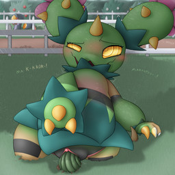 anthro assimilation brainwashing cactus caption corruption crossgender fantasy female feral gender_transformation genitals hypnosis identity_death mid_transformation mind_control plant pokemon_speak princess royalty species_transformation text transformation vulva allbadbadgers conditional_dnp nintendo pokemon elemental_creature flora_fauna generation_3_pokemon generation_5_pokemon krokorok maractus pokemon_(species) seviper 1:1 absurd_res hi_res huge_filesize story trans_(lore)
