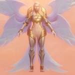 6_wings armor blonde_hair bottomless clothed clothing feathered_wings feathers female front_view genitals hair humanoid_pointy_ears ineffective_clothing multi_wing navel not_furry pointy_ears pussy simple_background solo tan_background thick_thighs unconvincing_armor white_body white_eyes white_feathers wide_hips wings yellow_sclera salsen league_of_legends riot_games tencent kayle_(lol) angel humanoid winged_humanoid 1:1 3d_(artwork) digital_media_(artwork) hi_res