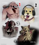 ambiguous_gender anthro blood bodily_fluids collar electronics feral flexible fog gore headgear headphones headset horror_(theme) long_tongue male scary solo splits spread_legs spreading tongue animation_5 konami silent_hill mira_(silent_hill) canid canine canis domestic_dog double_head_(silent_hill) groaner_(silent_hill) mammal shiba_inu sniffer_dog_(silent_hill) spitz absurd_res hi_res