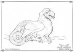 ambiguous_gender beak feral solo tail pechschwinge mythology avian bird chameleon gryphon lizard macaw mythological_avian mythological_creature neotropical_parrot parrot reptile scalie true_parrot digital_media_(artwork) greyscale monochrome