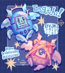 6_wings ambiguous_gender duo eyelashes feathered_wings feathers halo machine multi_wing not_furry sparkles tamagotchi_(toy) wings feefal tamagotchi angel animate_inanimate biblically_accurate_angel living_machine ophan seraph_(angel)