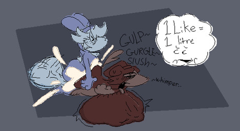 abdominal_bulge alcoholic anal anthro balls belly big_balls big_belly big_butt big_ears big_penis blush bodily_fluids breasts bubble_butt bunny_costume butt clothed clothing costume cum cum_inflation cum_inside duo erection fake_ears fake_rabbit_ears female female_penetrating female_penetrating_male freckles fur genital_fluids genitals glistening glistening_body gynomorph gynomorph/male hair half-closed_eyes huge_balls huge_penis hyper hyper_balls hyper_genitalia hyper_penis inflation intersex intersex/male male male/female male_penetrated narrowed_eyes nude penetration penile penis sex simple_background solo stretch_marks stretching sweat tail text tongue tongue_out toony toony_expression toony_eyes vein veiny_balls x_belly_button zipper thadeef3 bunoo_(thadeef3) smelt_(thadeef3) border_collie canid canine canis collie domestic_dog herding_dog humanoid kangaroo macropod mammal marsupial pastoral_dog sheepdog digital_media_(artwork) hi_res restricted_palette