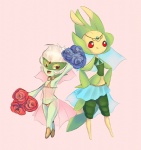 arthropod circlet female flora_fauna flower harem insect jewelry joltik_(artist) leavanny mantis nintendo plant pokémon roserade roses simple_background video_games
Rating: Questionable
Score: 2
User: Juni221
Date: July 11, 2013
