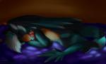 anthro feathered_wings feathers fur glowing plushie sleeping tail wings askrfur mythology surge_floof dragon furred_dragon furred_scalie mythological_creature mythological_scalie scalie 5:3