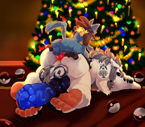 anal anal_penetration animal_genitalia animal_penis anthro anthro_on_anthro anthro_penetrated anthro_penetrating anthro_penetrating_anthro anus ass_up balls big_balls big_penis christmas_tree duo equine_genitalia equine_penis erection feet foot_fetish foot_on_penis foot_play from_behind_position genitals glistening glistening_anus glistening_genitalia glistening_knot glistening_penis holidays huge_balls huge_penis hung_bottom hyper hyper_genitalia hyper_penis inside knot larger_penetrated larger_sub looking_pleasured male male/male male_anthro male_penetrated male_penetrating male_penetrating_male medial_ring neck_tuft nipples nude nude_anthro nude_male penetration penile penile_penetration penis penis_backwards penis_in_ass perching_position plant pokeball raised_tail sex size_difference small_top_big_bottom spread_legs spreading submissive tail tattoo tree tuft vein veiny_penis likanen christmas nintendo pokemon bear generation_4_pokemon lucario mammal pokemon_(species) polar_bear ursine 2024 hi_res