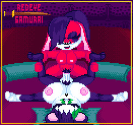abdominal_bulge anthro belly belly_expansion belly_inflation big_breasts big_penis black_body black_fur black_hair black_nose bodily_fluids bouncing bouncing_breasts breasts cum cum_in_vagina cum_inflation cum_inside duo ejaculation erection expansion fast_sex female female_penetrated fur genital_fluids genitals green_eyes green_hair gynomorph hair huge_breasts humanoid_genitalia humanoid_penis inflation intersex intersex/female intersex_penetrating intersex_penetrating_female navel nipples nude penetration penis pixelated red_body red_fur sex simple_background white_body white_fur redeye_samurai sega sonic_the_hedgehog_(series) bear giant_panda humanoid mammal animated digital_media_(artwork) pixel_(artwork) pixel_animation