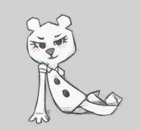 adolescent anthro arm_support bedroom_eyes blush clothing dress eyelashes feet female female_anthro leaning_on_elbow looking_at_viewer narrowed_eyes seductive simple_background smile solo thin_legs thin_thighs young young_anthro young_female arxadark cartoon_network the_amazing_world_of_gumball teri_(tawog) animate_inanimate bear mammal paper_creature