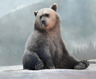black_body black_eyes black_fur black_nose feral forest fur plant plantigrade quadruped snow solo tan_body tan_fur tree renum63 bear cave_bear mammal prehistoric_species ursine 2017 artrage_(artwork) digital_media_(artwork)