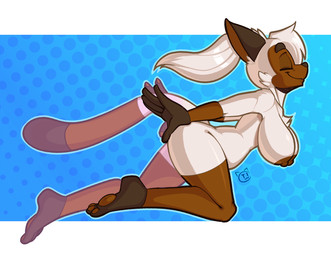 action_pose anthro areola breasts crossgender dotted_background eyes_closed female fingers hair long_hair mtf_crossgender nipples nude nude_anthro nude_female pattern_background pawpads ponytail pose side_view simple_background small_waist smile solo thick_thighs white_hair conditional_dnp teckworks percy_(teckworks) domestic_cat felid feline felis mammal siamese_cat 2023 digital_media_(artwork)