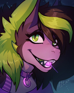 anthro biped black_hair candy clothed clothing collar dessert fangs femboy food fully_clothed glowing_collar green_eyes green_hair hair lollipop looking_at_viewer male pink_body pink_collar pink_scales scales smile smiling_at_viewer smirk smirking_at_viewer solo teeth a1tar mythology dragon mythological_creature mythological_scalie scalie bust_portrait digital_media_(artwork) hi_res portrait