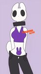 anthro clothed clothing creepy female heart_symbol one_eye_closed sharp_teeth solo teeth transformation 87sukiyaki lagomorph leporid mammal rabbit 2025 2d_animation animated dated low_res short_playtime