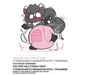 3_fingers ambiguous_gender anthro big_diaper blush blush_lines bodily_fluids clean_diaper clothed clothing crying diaper diaper_only dipstick_ears dipstick_tail ear_markings enchantment fingers flying_sweatdrops gloves_(marking) gradient_text huge_diaper kerchief leg_markings lock_symbol locked_diaper markings multi_tail multicolored_ears neckerchief neckwear no_pupils on_one_leg open_mouth pawpads pink_diaper plushie simple_background socks_(marking) solo sound_effects standing status_effect sweat sweatdrop tail tail_markings tears text three-quarter_view topless warning wearing_diaper white_background white_ear_tips white_tail_tip wobbling zipper ludis-luteo nachie animate_inanimate canid canine fox living_plushie mammal 2025 english_text full-length_portrait hi_res portrait signature