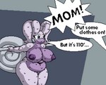 anthro areola big_breasts bodily_fluids breasts dialogue female genitals mature_anthro mature_female nipples nude oblivious purple_areola purple_body purple_nipples purple_skin pussy slightly_chubby slightly_chubby_anthro slightly_chubby_female solo speech_box sweat thick_thighs wide_hips isagoodfriend nintendo pokemon gloria_(sneavile) generation_8_pokemon hisuian_form hisuian_goodra pokemon_(species) regional_form_(pokemon) digital_media_(artwork) hi_res pixel_(artwork)