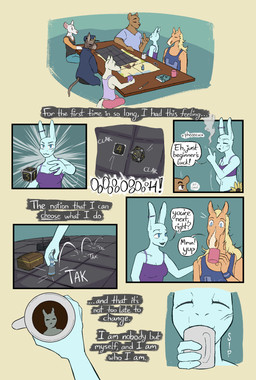 anthro book breasts brown_body clothed clothing d20 d6 detailed_background dialogue dice dice_roll ear_piercing facial_scar female fur furniture group hair industrial_piercing inner_monologue male map onomatopoeia overweight overweight_male pencil_(object) piercing scar simple_background smile sound_effects tabletop_game tail text thinking lost_andsafe halcyon_(series) bores_(halcyon) jared_(halcyon) lewis_(halcyon) rolfe_(halcyon) sunflower_(halcyon) walker_(halcyon) bear canid canine canis domestic_cat equid equine felid feline felis horse lagomorph leporid mammal murid murine rabbit rat rodent wolf 2025 absurd_res comic digital_media_(artwork) english_text hi_res