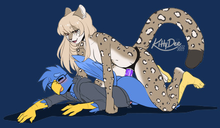 4_fingers 4_toes 5_fingers anal anal_penetration anthro anthro_on_anthro anthro_penetrated anthro_penetrating anthro_penetrating_anthro avian_feet balls beak blonde_hair blue_balls blue_body blue_feathers blush bottomless bottomless_anthro bottomless_male breasts butt clothed clothing duo eyes_closed feathers feet female female_anthro female_penetrating female_penetrating_male fingers genitals hair male male/female male_anthro male_penetrated object_in_ass pegging penetration sex sex_toy sex_toy_in_ass sex_toy_insertion simple_background strapon toes topless topless_anthro topless_female toying_partner transparent_background yellow_beak kittydee sterling_skies avian bird felid macaw mammal neotropical_parrot new_world_parrot pantherine parrot snow_leopard true_parrot 2022 absurd_res alpha_channel hi_res