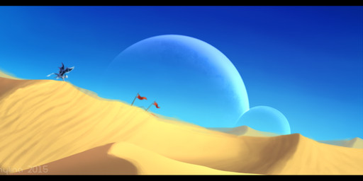 black_bars day desert detailed_background fantasy feral membrane_(anatomy) membranous_wings moon outside sand sky solo tail wings skaydie european_mythology mythology dragon mythological_creature mythological_scalie scalie western_dragon 2015 digital_media_(artwork) letterbox