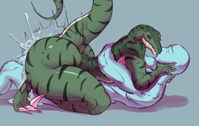 3_toes 5_fingers abs ambiguous_penetration anthro anthro_penetrated big_butt bodily_fluids breasts butt cowgirl_position cum cum_inside cum_pool cum_splatter duo ejaculation eyebrows eyes_closed feet female female_on_top female_penetrated fingers from_front_position genital_fluids hug human_on_anthro human_penetrating human_penetrating_anthro interspecies kissing male male/female male_penetrating male_penetrating_female motion_lines muscular muscular_male nude on_bottom on_top orgasm penetration raised_tail sex straddling tail thick_thighs toes wide_hips saidra dinosaur dromaeosaurid human mammal prehistoric_species reptile scalie theropod 2024 hi_res