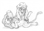 chris_mckinley disney eye_contact feline feral gay kovu lion male monochrome open_mouth penis sex simba sketch the_lion_king
Rating: Explicit
Score: 3
User: xes
Date: November 26, 2012