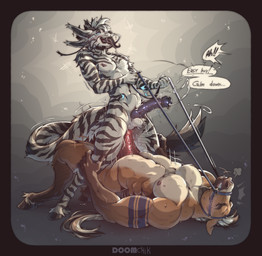 abdominal_bulge anal anal_orgasm anal_penetration animal_genitalia animal_penis anthro anthro_on_anthro anthro_penetrated anthro_penetrating anthro_penetrating_anthro bdsm bodily_fluids bridle clenched_teeth cum cum_while_penetrated dialogue dominant dominant_anthro dominant_male duo ejaculation equine_genitalia equine_penis eyes_closed fur genital_fluids genitals hands-free hybrid_genitalia hybrid_penis knot knotted_equine_penis knotted_penis long_tail long_tongue lying male male/male male_anthro medial_ring muscular on_back orgasm orgasm_face penetration penis petplay ponyplay reins roleplay sex standing tail teeth text thrusting tongue tongue_out doomchik mythology nitro_(nitrozerg) rustan dragon equid equine horse mammal mythological_creature mythological_scalie scalie english_text hi_res