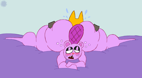 anal anthro big_butt blush bottom_heavy bubble_butt buckteeth butt butt_squish clothing curvy_figure duo eyelashes featureless_feet feet femboy freckled_butt freckled_face freckles fur glistening_eyelids gloves half-closed_eyes hand_on_another's_butt hand_on_butt handwear heart_nose heart_symbol huge_butt huge_thighs logo lying male male/male narrowed_eyes on_front oral orange_body orange_fur pink_body pink_fur raised_tail rimming rimming_male sex spread_legs spreading squish tail teeth text thick_thighs thatdawgmurray happy_tree_friends murray_(thatdawgmurray) toothy_(htf) beaver canid canine canis domestic_dog mammal rodent aliasing artist_logo artist_name digital_media_(artwork) hi_res signature