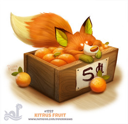 ambiguous_gender black_body black_fur crate eyes_closed feral food fruit fur green_body green_fur humor leaf orange_(fruit) orange_body orange_fur plant pun simple_background sleeping solo text visual_pun white_background white_body white_fur piper_thibodeau canid canine fox mammal red_fox true_fox 2017 digital_media_(artwork) digital_painting_(artwork) painting_(artwork) url