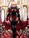 abstract_background adepta_sororitas anthro armor blonde_hair blood blue_eyes bodily_fluids breasts chainsword cosplay crossover_cosplay curvy_figure eyelashes female fingers hair long_hair long_tail looking_at_viewer magenta_body magenta_scales mouth_scar multicolored_body multicolored_scales pink_body pink_scales scales scar smile solo spiked_tail spikes spikes_(anatomy) tail teeth thick_thighs two_tone_body two_tone_scales voluptuous voluptuous_anthro voluptuous_female weapon wide_hipped_anthro wide_hipped_female wide_hips dannoartista cavemanon_studios i_wani_hug_that_gator warhammer_(franchise) warhammer_40000 mia_moretti sister_of_battle dinosaur hadrosaurid ornithischian ornithopod parasaurolophus prehistoric_species reptile scalie 2024 absurd_res artist_name crossover digital_drawing_(artwork) digital_media_(artwork) hi_res watermark