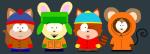 alternate_species anthro clothing furrification group hat headgear headwear one_eye_closed smile teeth tongue tongue_out wink enophano comedy_central south_park eric_cartman kenneth_mccormick kyle_broflovski stanley_marsh ailurid canid canine fox lagomorph leporid mammal mouse murid murine rabbit red_panda rodent