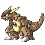 black_eyes brown_body brown_skin claws duo empty_eyes fangs feet female horn in_pouch nude pouch_(anatomy) purple_body purple_skin red_eyes side_view simple_background size_difference standing tail teeth white_background yellow_body yellow_skin young unknown_artist nintendo pokemon baby_kangaskhan generation_1_pokemon kangaskhan mammal marsupial pokemon_(species) 1:1 low_res