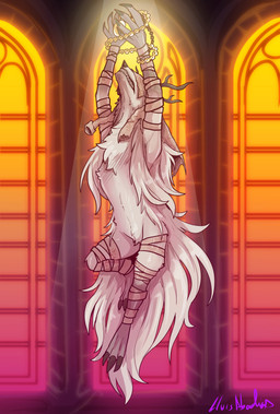 3_toes 5_fingers anthro antlers biped claws clenched_teeth feet female finger_claws fingers front_view fur hair horn inside looking_up nude nude_anthro nude_female solo teeth toe_claws toes white_body white_fur white_hair window lluisabadias bloodborne fromsoftware sony_corporation sony_interactive_entertainment vicar_amelia beast_(bloodborne) 2025 absurd_res digital_drawing_(artwork) digital_media_(artwork) hi_res