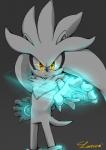 5_fingers anthro big_eyes big_head chest_tuft clothing featureless_crotch fingers front_view frown fur gloves hair handwear light_streak looking_at_viewer male mostly_nude simple_background solo standing toony tuft yellow_eyes lorese sega sonic_the_hedgehog_(series) silver_the_hedgehog eulipotyphlan hedgehog mammal hi_res portrait spot_color three-quarter_portrait